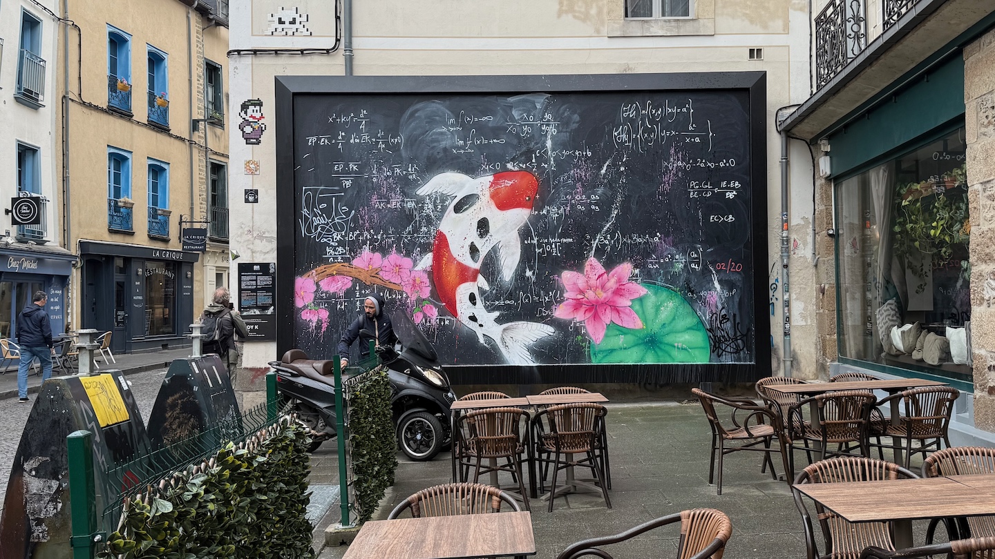 Street-art in Rennes, Bretagne