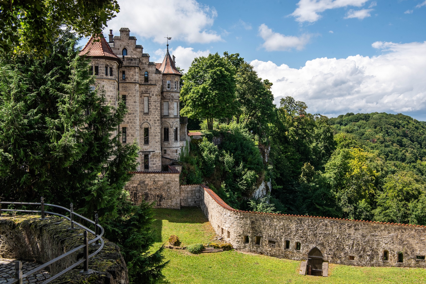 De omgeving van Schloss Lichtenstein