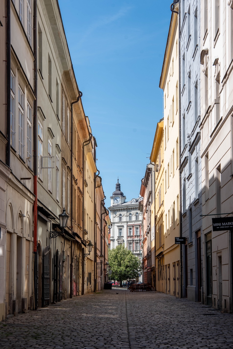 Straatje in het centrum van Praag