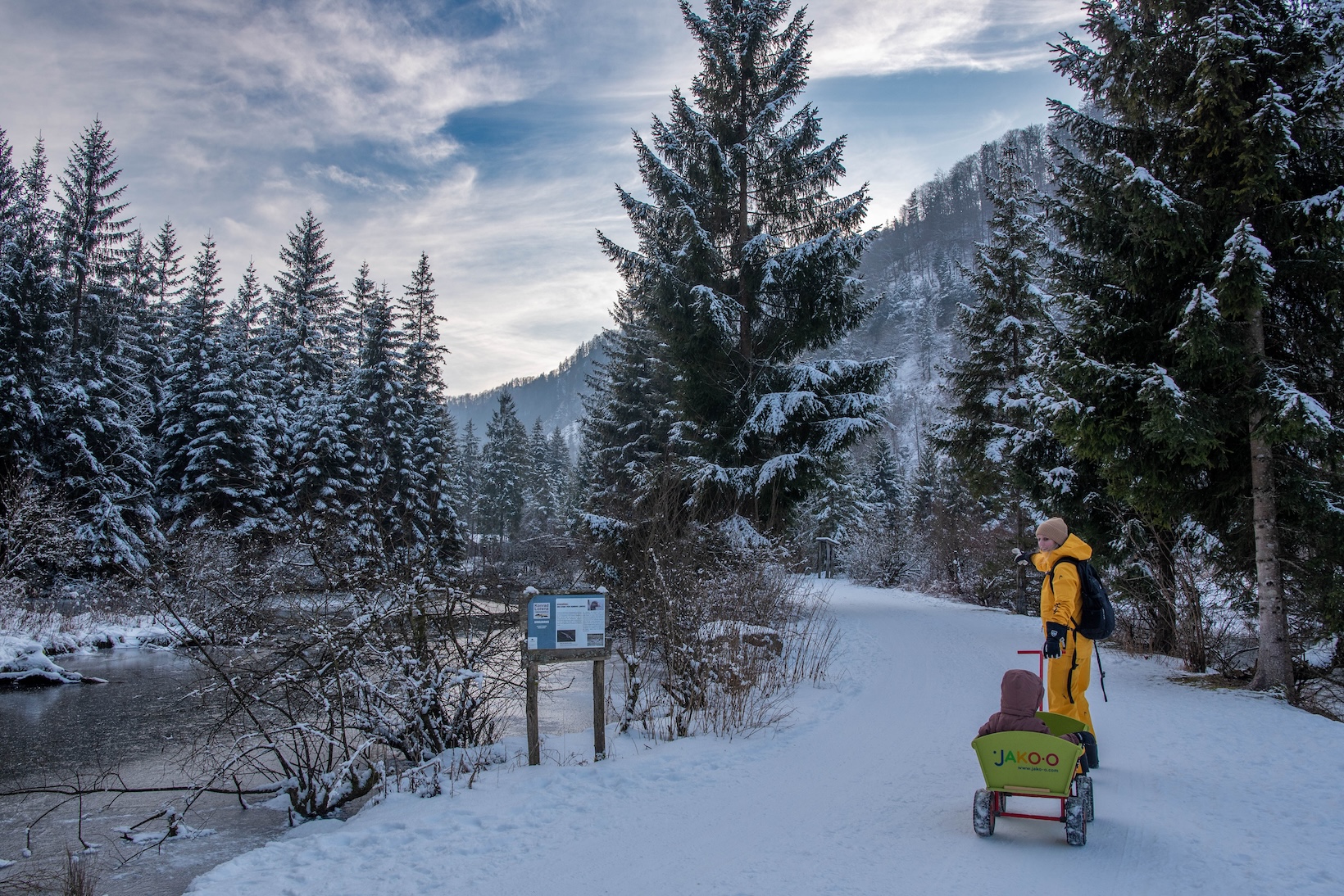Cumberland Wildpark Grünau in de winter