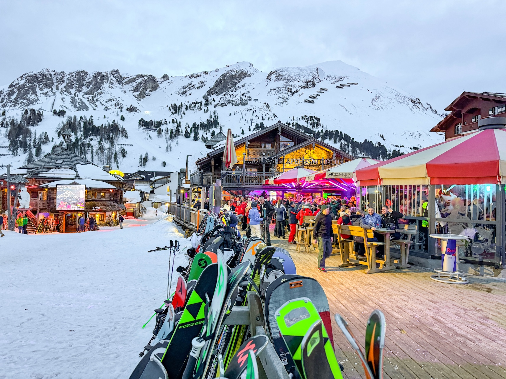 Après-ski bar in Oostenrijk