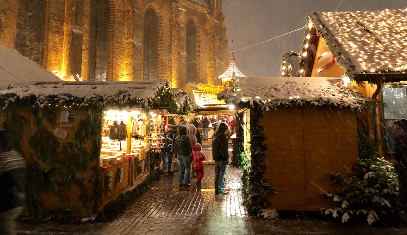 Kraampjes op een kerstmarkt in Duitsland