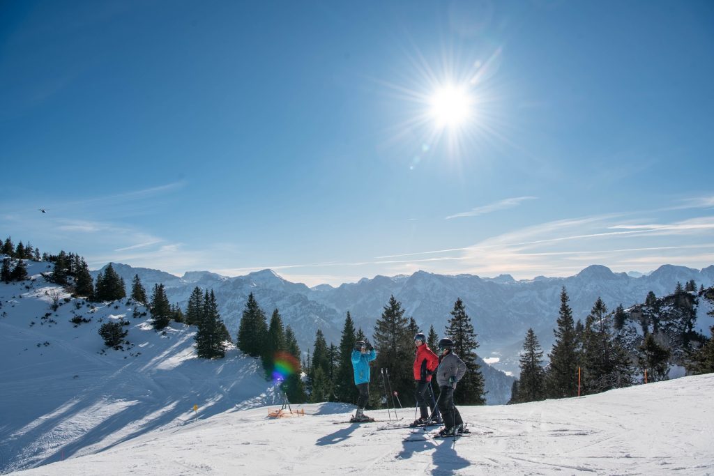 Hoogste punt in skigebied Kasberg op 1.600 meter