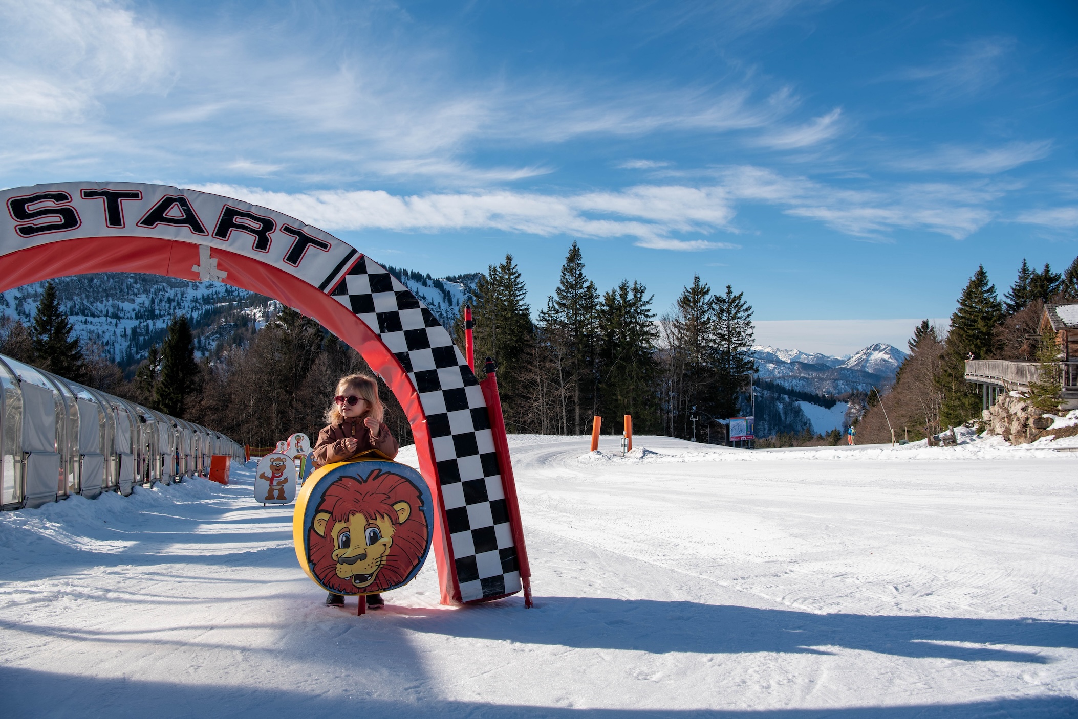 Het kinderland in skigebied Kasberg