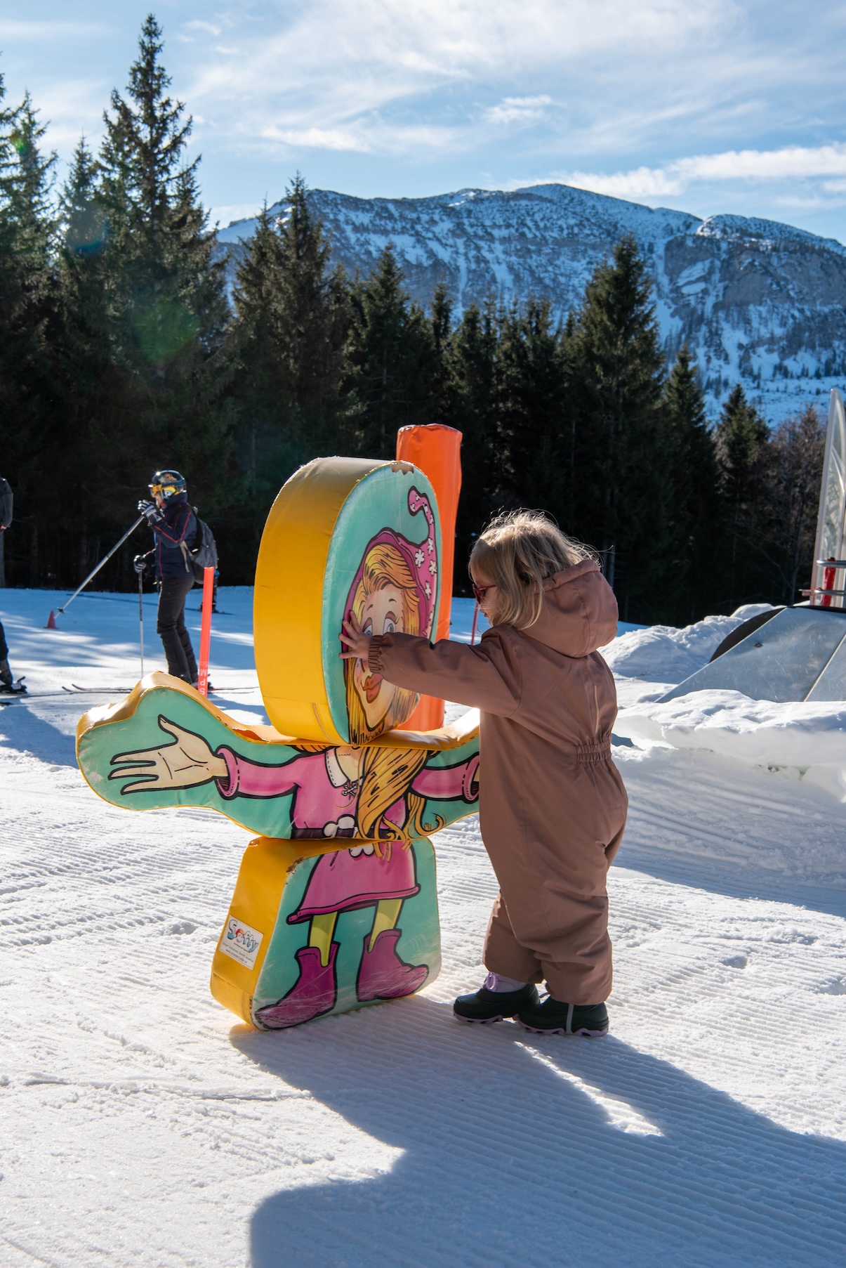 Na het skiën even spelen