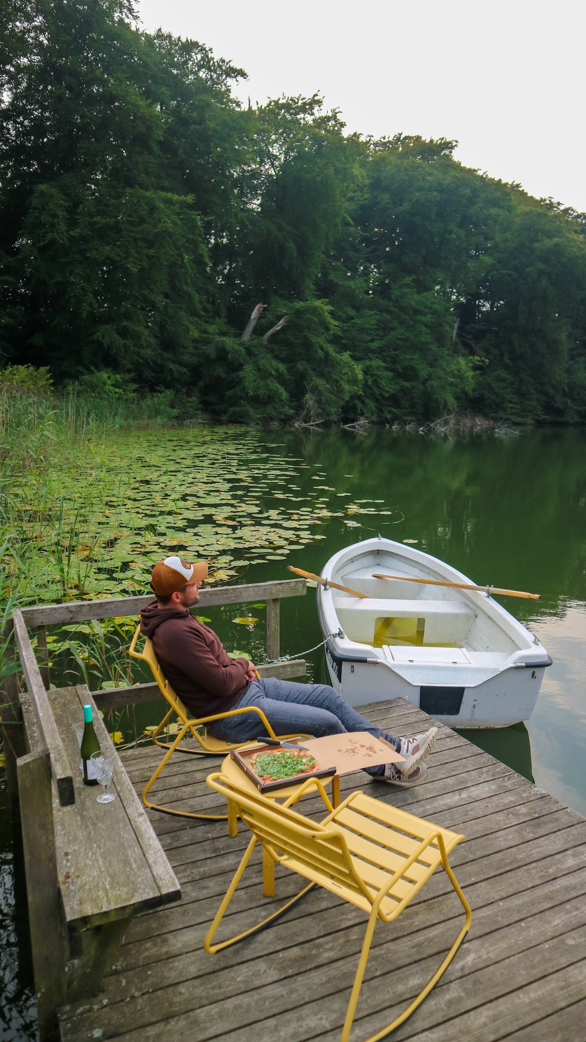 Steiger bij Villa Huno