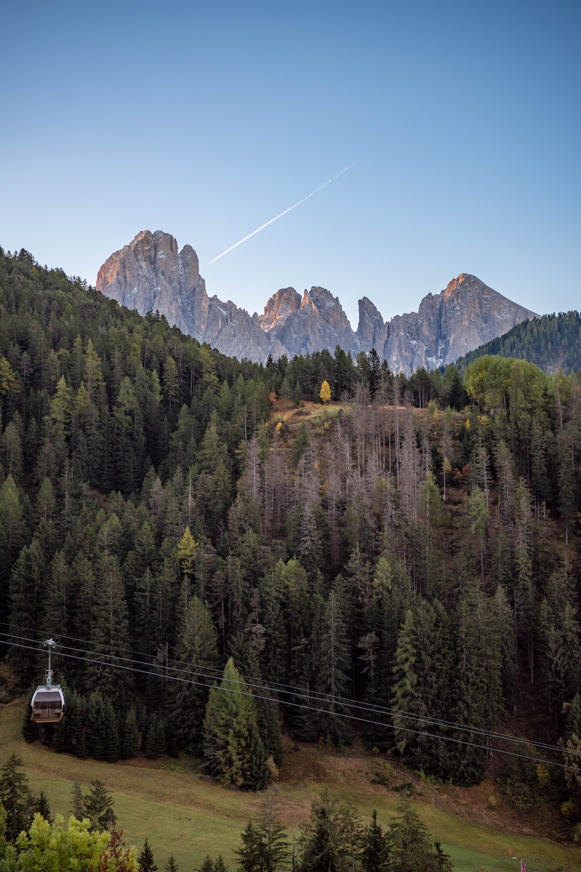Uitzicht op de Sassolungo vanuit Ortisei