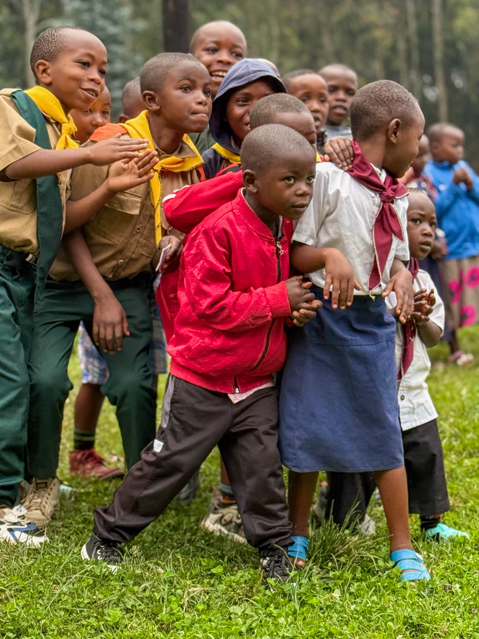 Spelende Rwandese kinderen