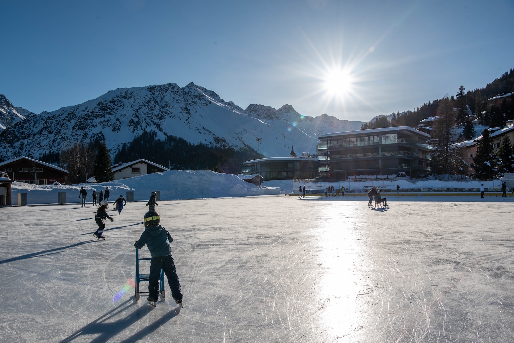 Schaatsbaan in Arosa