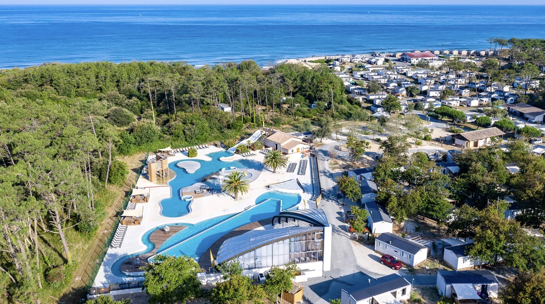 Camping Soulac Plage ligt direct aan zee