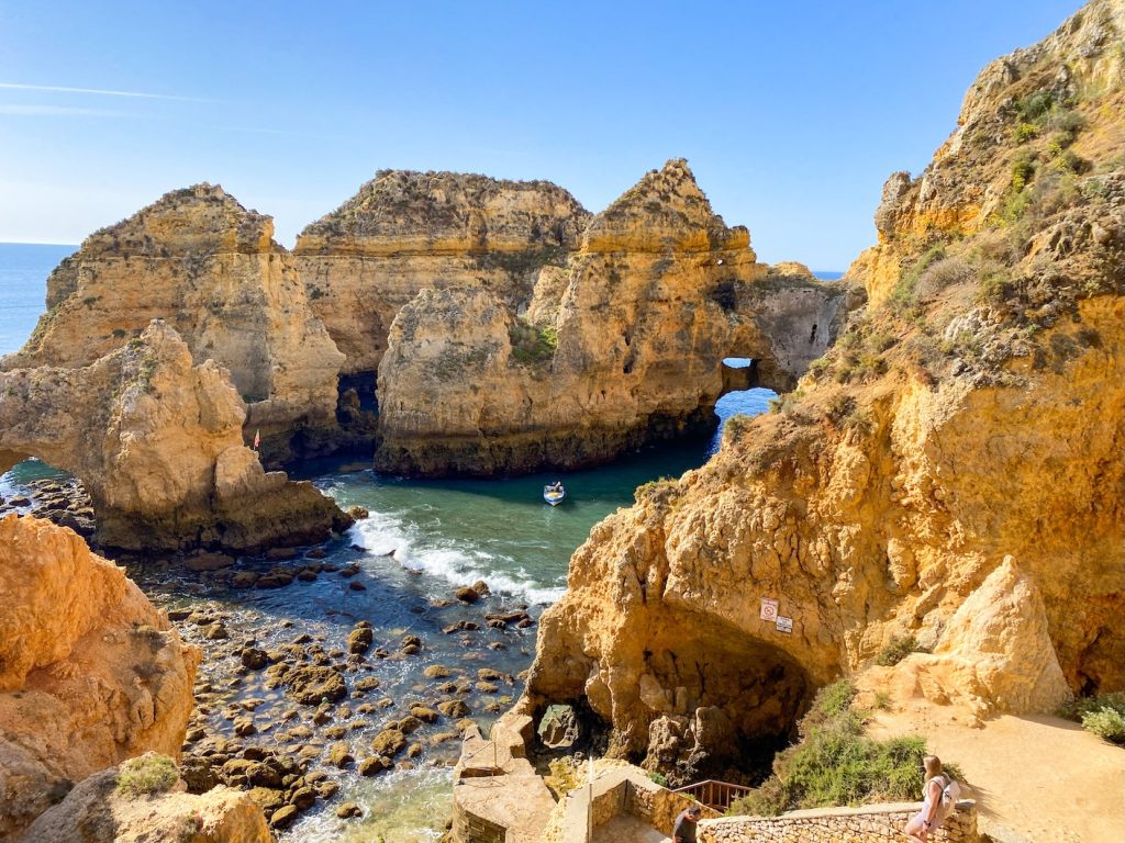 Ponta da Piedade in de Algarve in Portugal