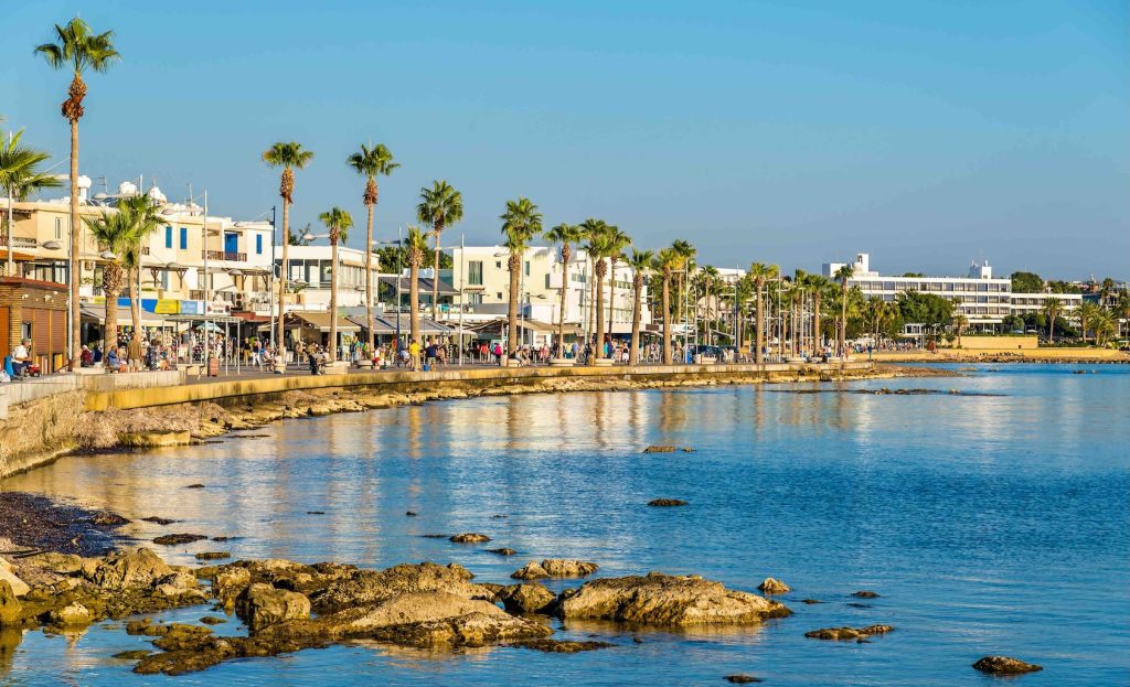 Haven van Paphos op Cyprus