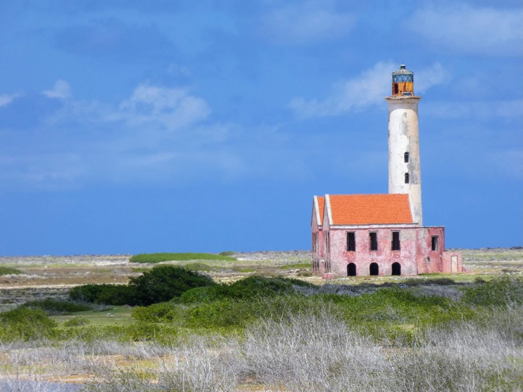 De oude vuurtoren op Klein Curacao