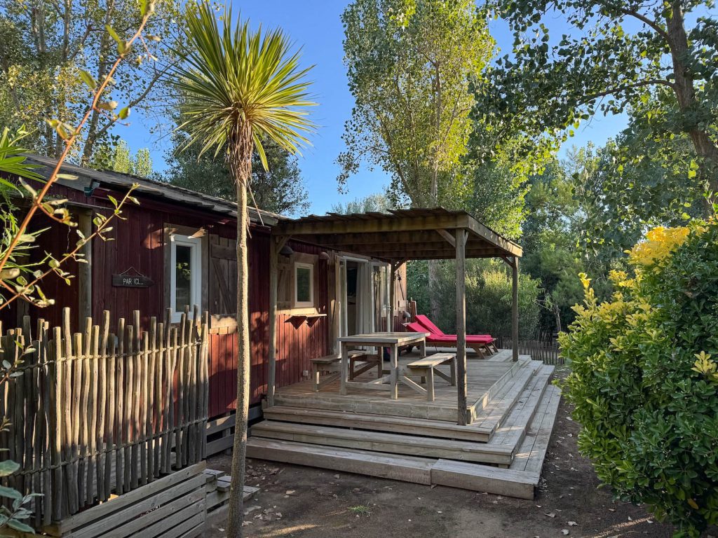 Cabane Jardin op camping Serignan Plage