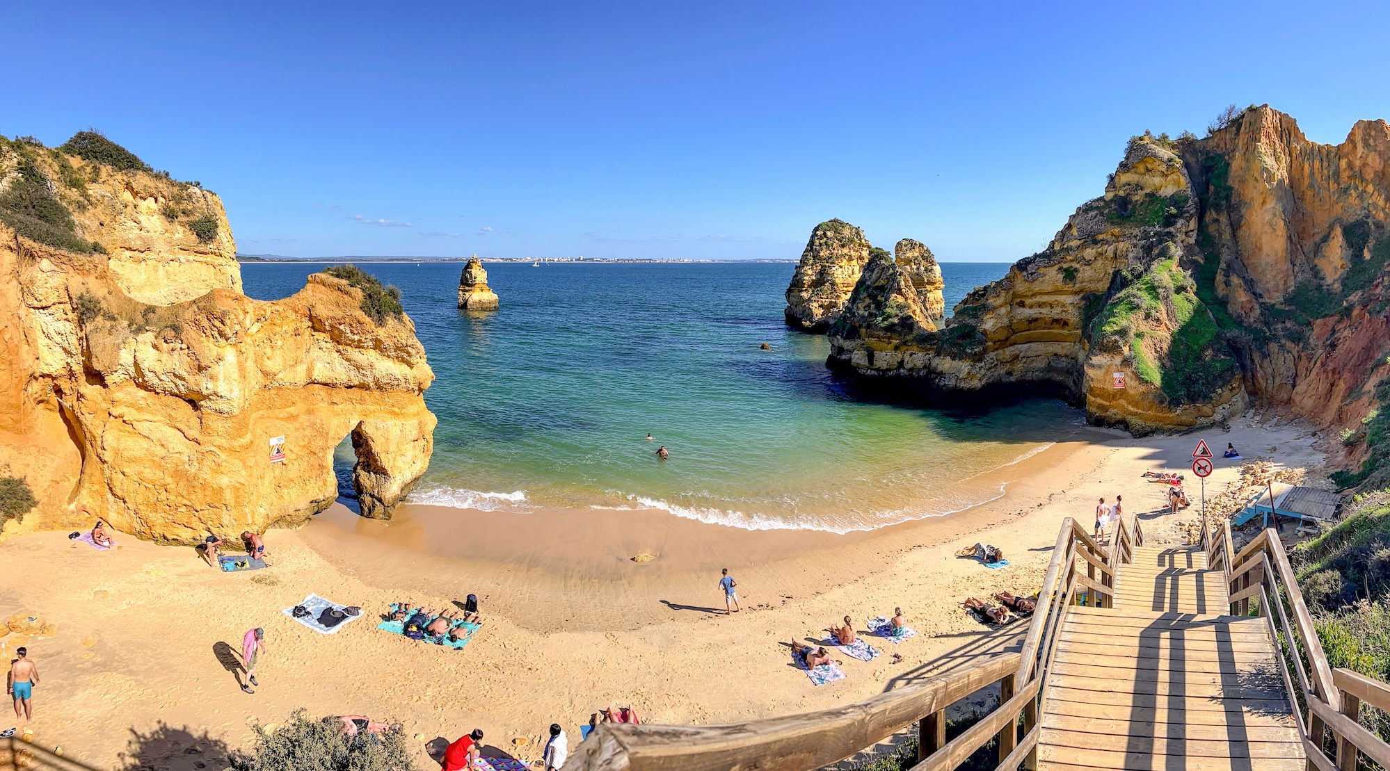 Praia dona ana in Portugal
