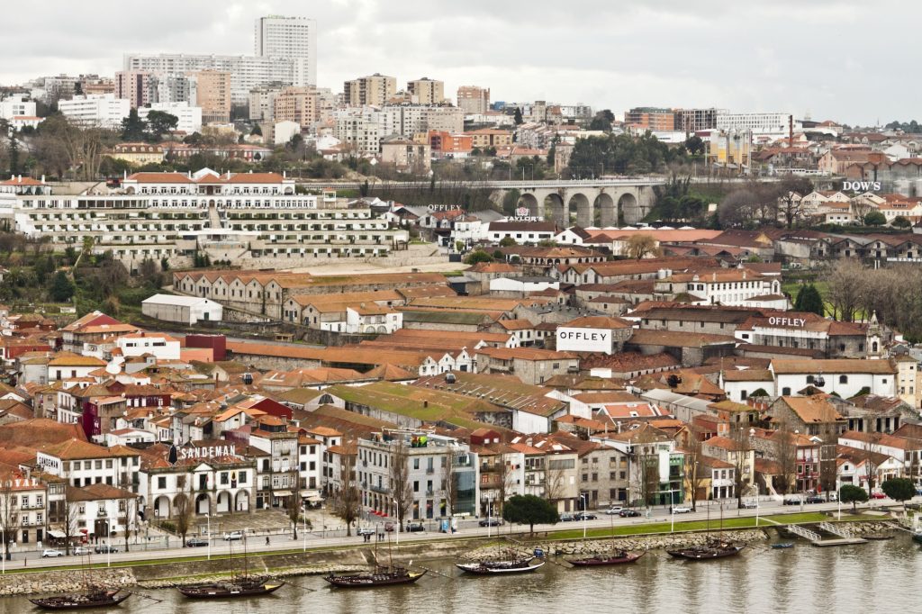 Uitzicht op Porto