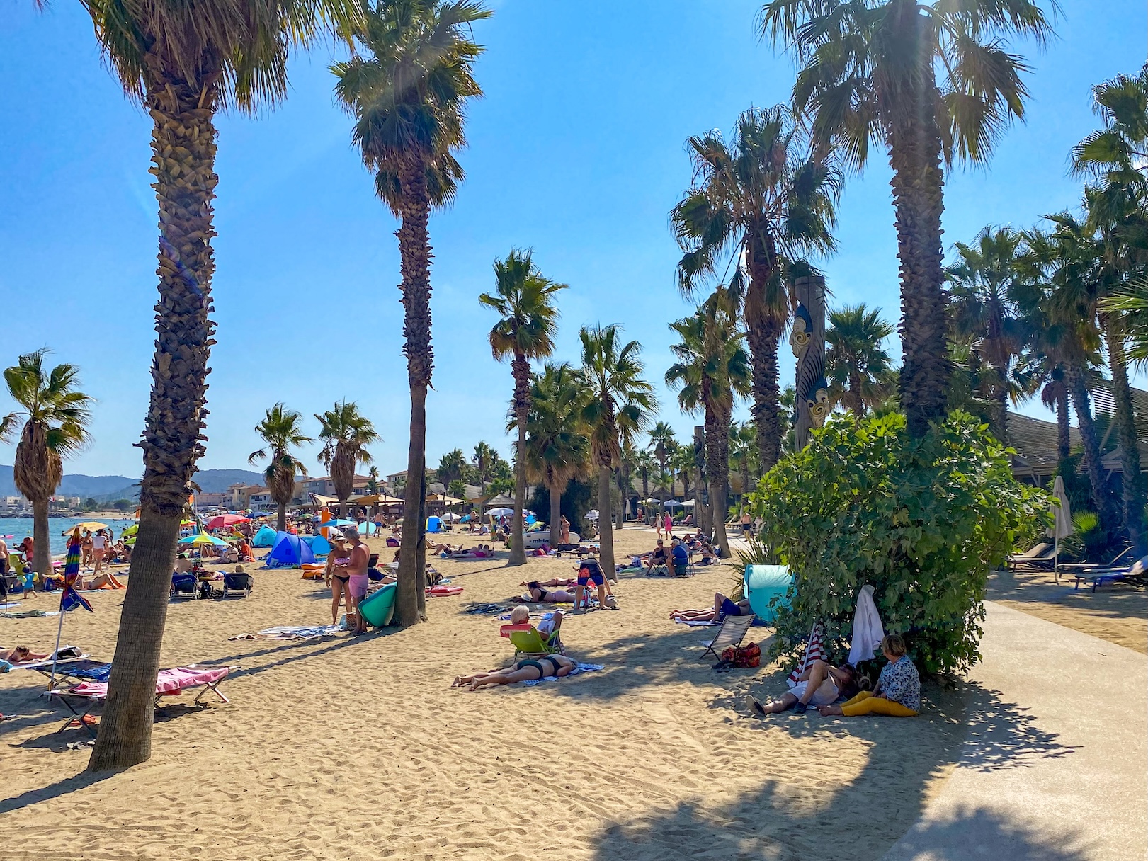 Het strand van camping Prairies de La Mer