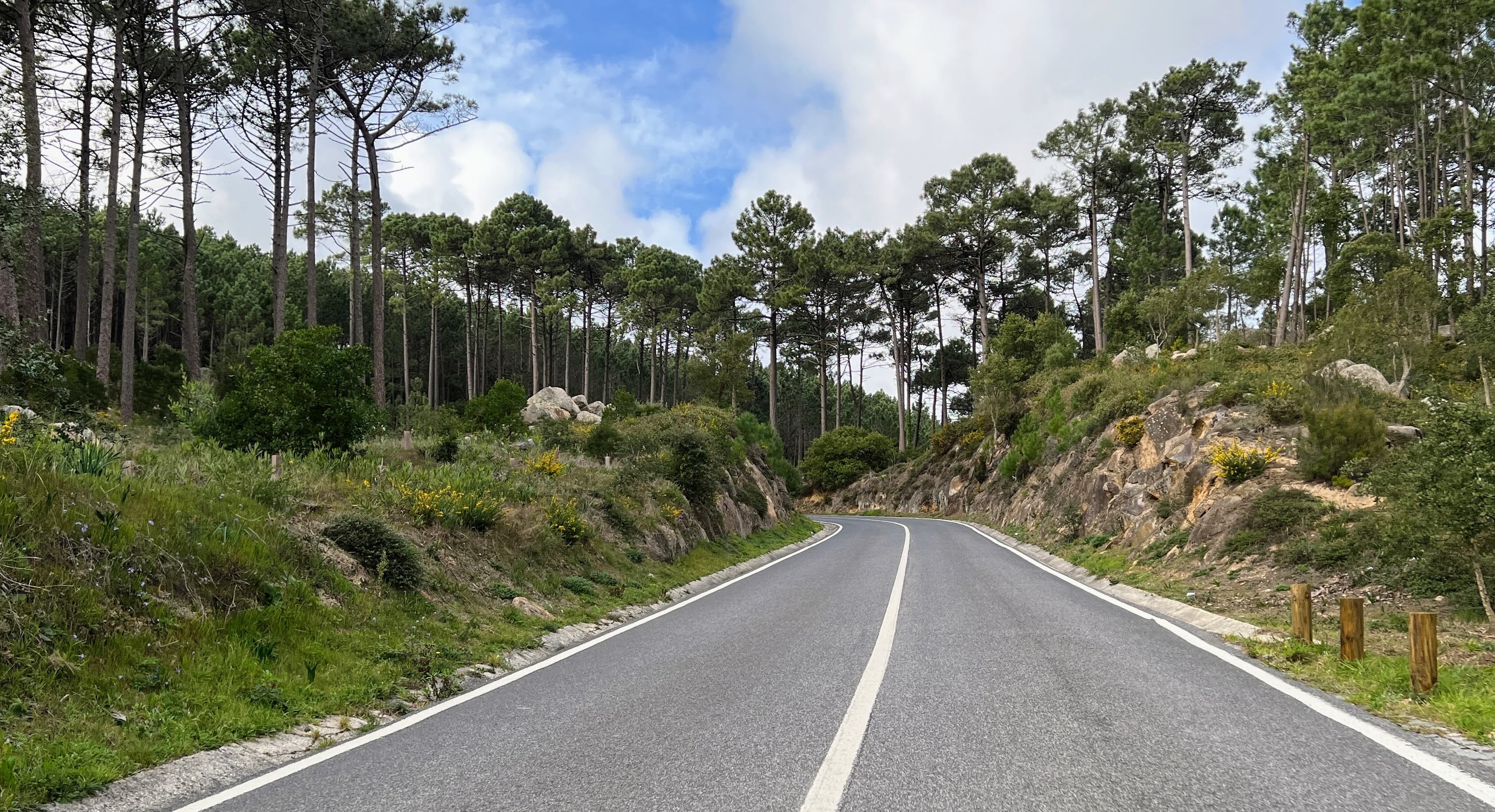 Mooie weg in West-Portugal