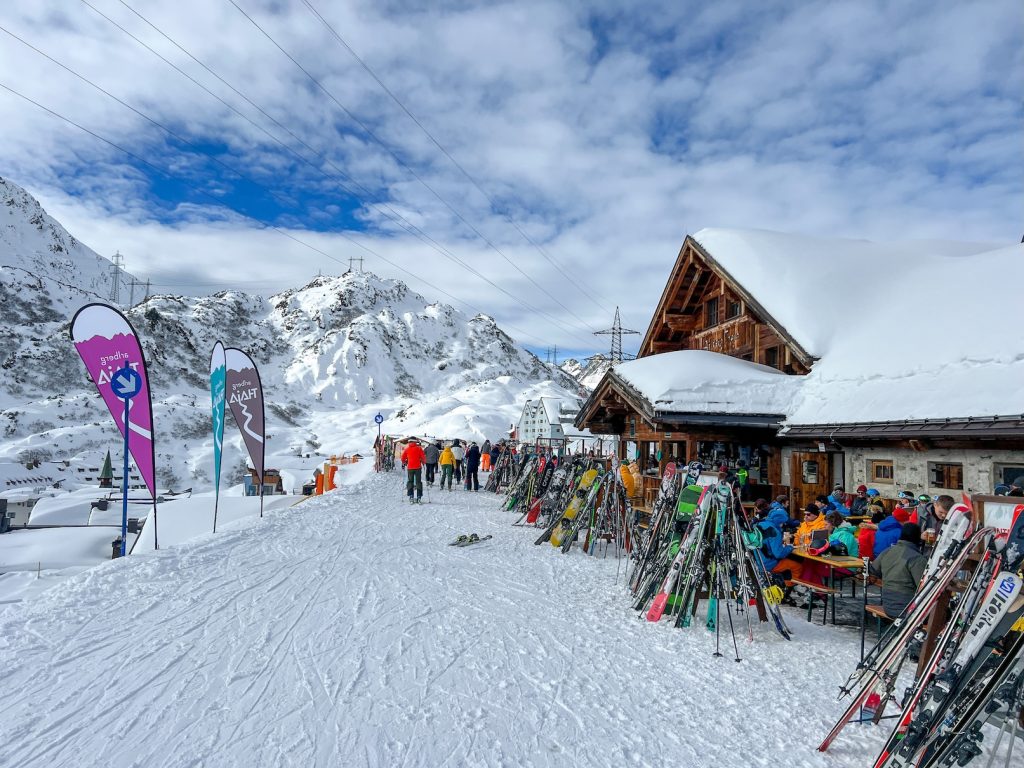 Berghut in skigebied van St. Anton