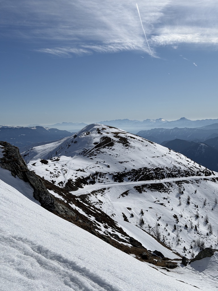 Goldeck uitzicht met blue sky