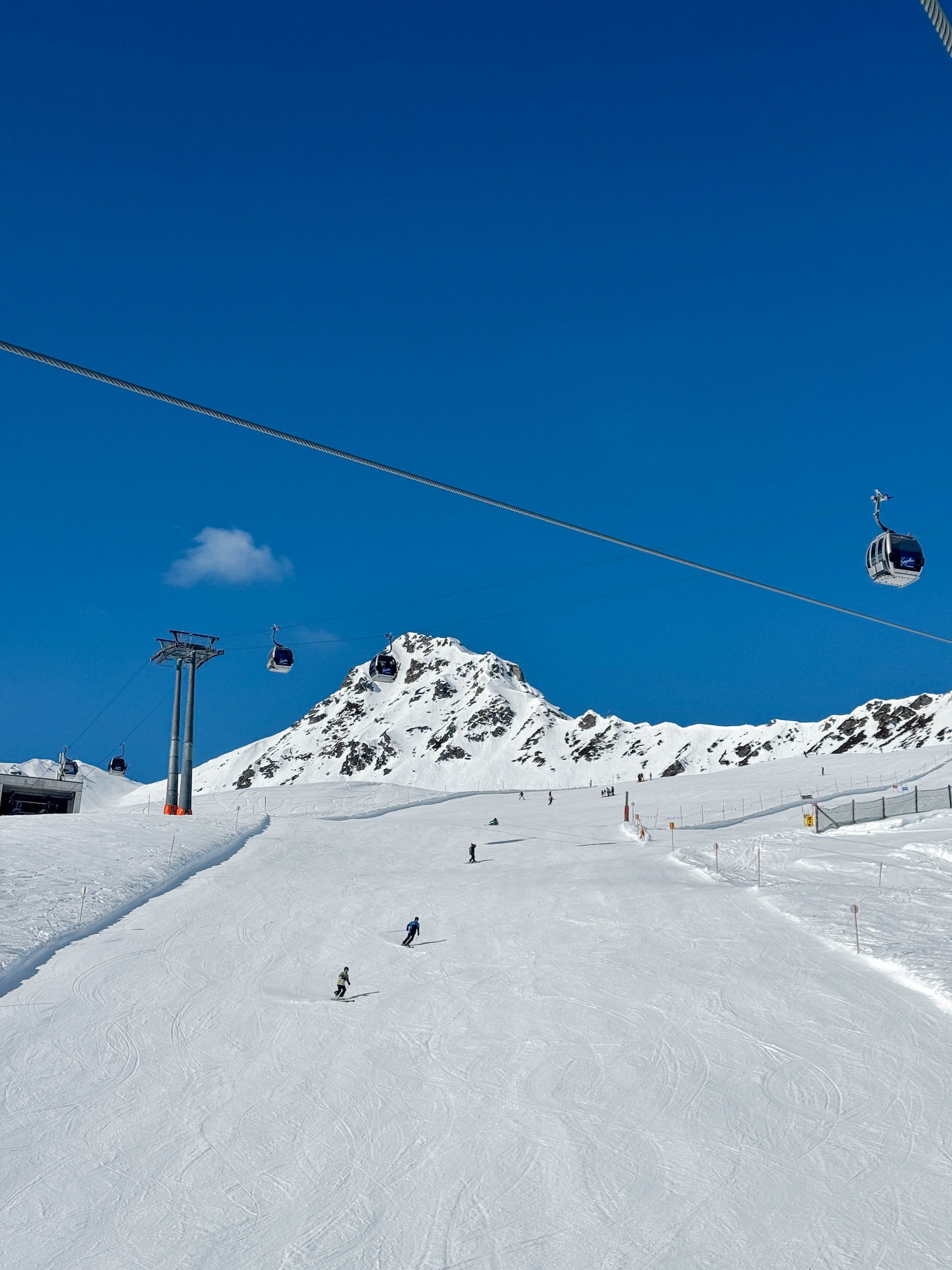 Rustige pistes in Gargellen in de winter