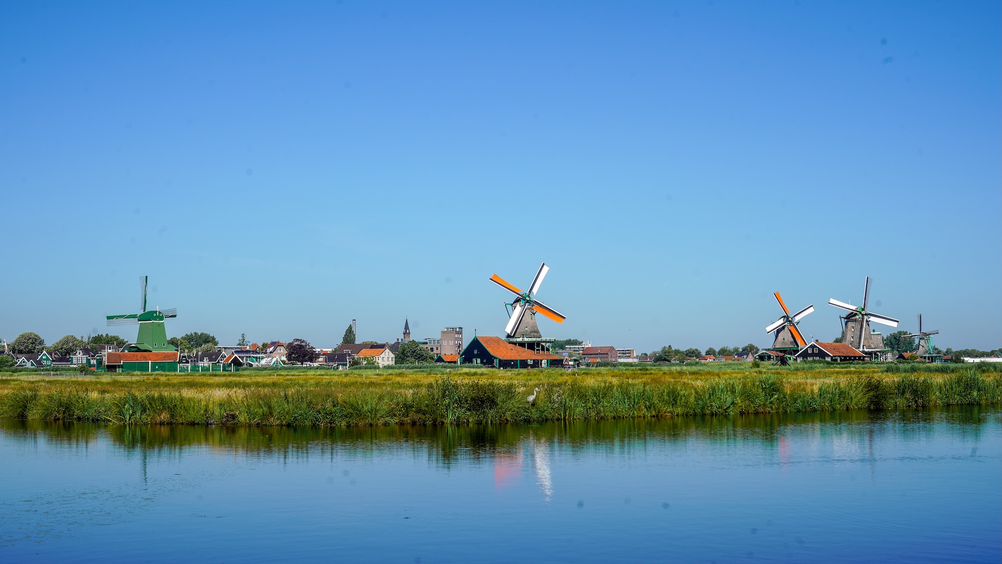 Uitzicht op de Zaanse Schans