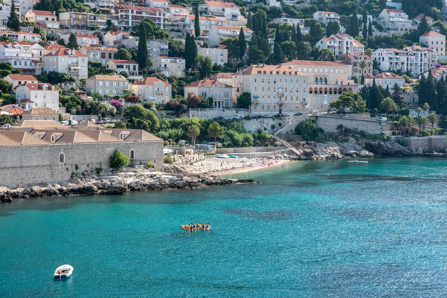 Banje Beach in Dubrovnik, Kroatië