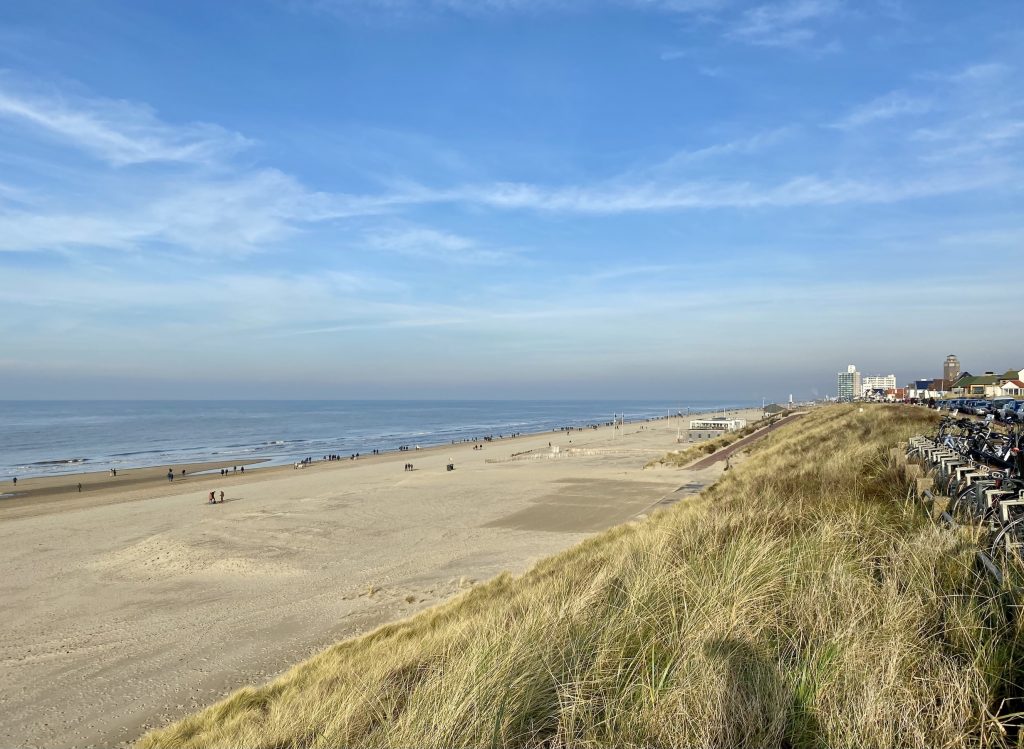 Uitzicht op het strand van Zandvoort