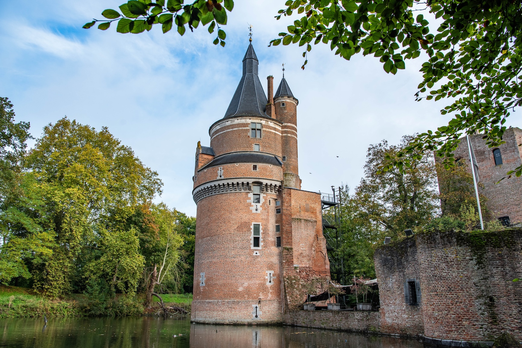 Achterzijde van Kasteel Duurstede