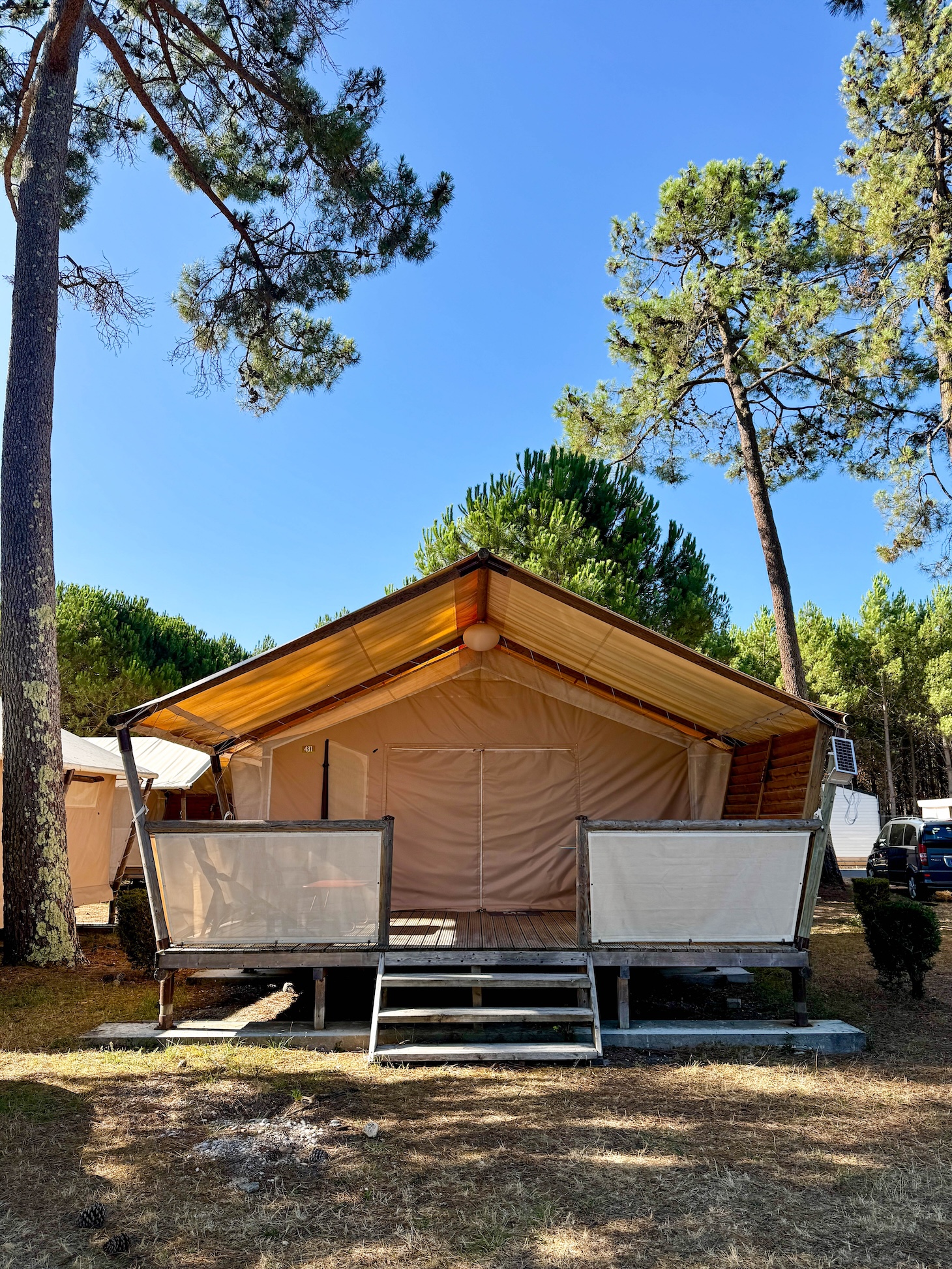 Glamping tent op Camping Club Médoc Plage