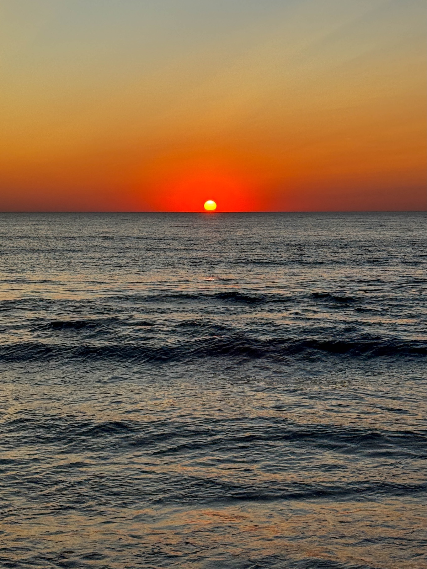Zonsondergang in Montalivet