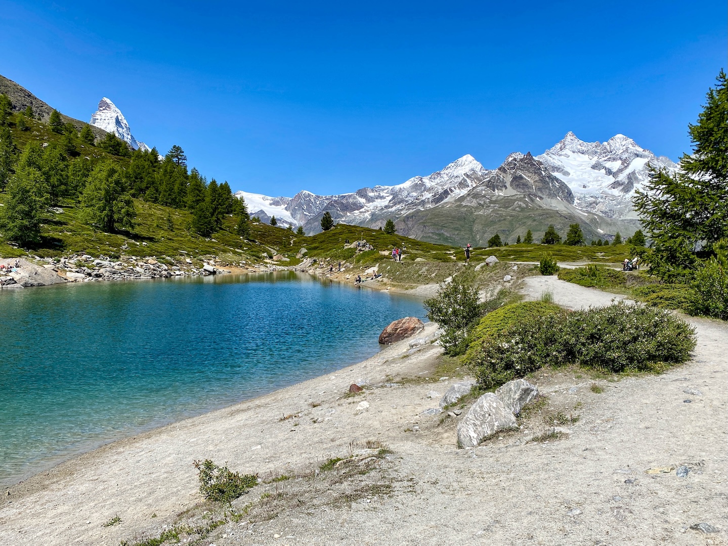 Berglandschap in Zwitserland in de zomer