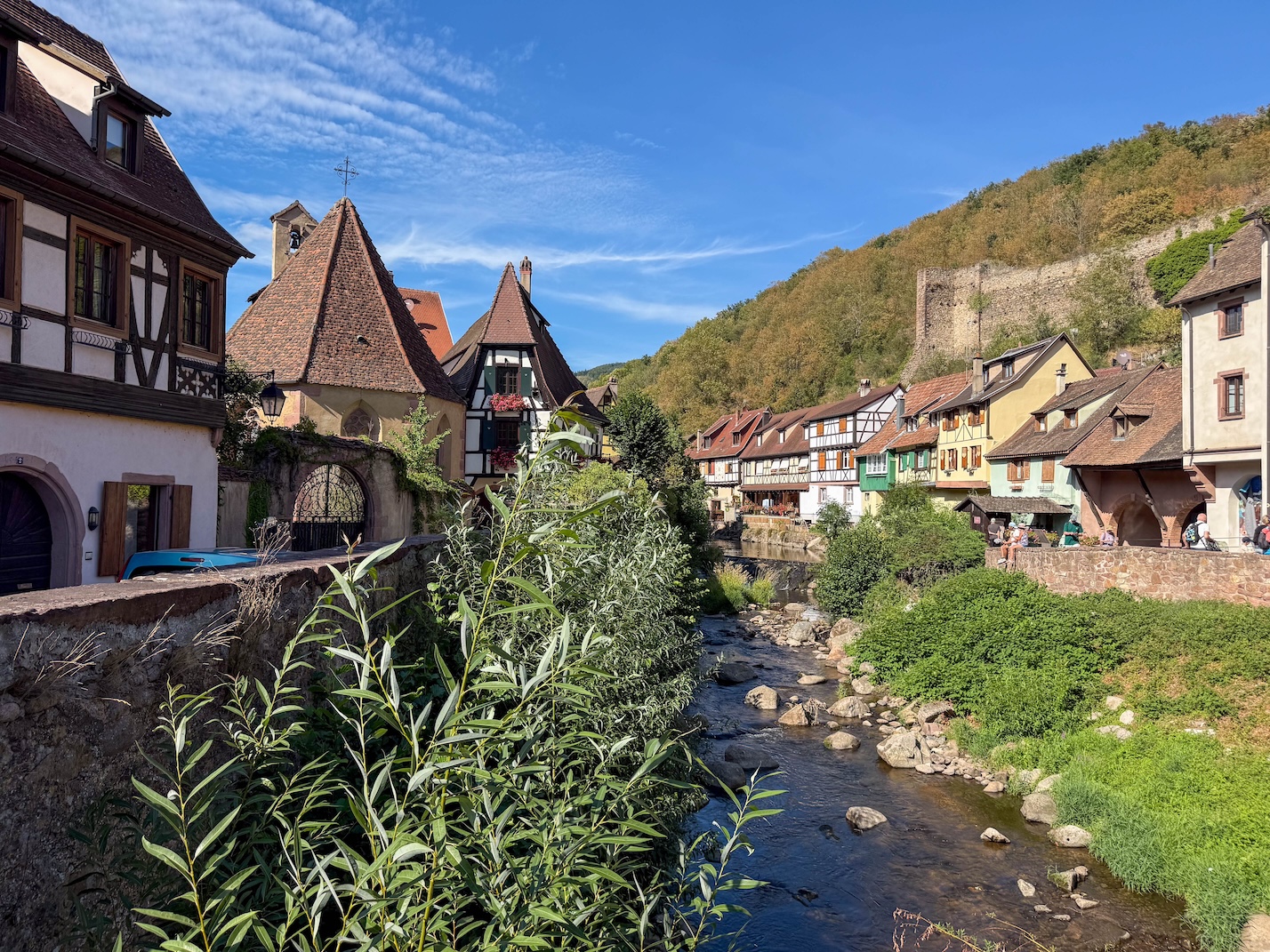Gezelligheid in Kaysersberg in de zomer