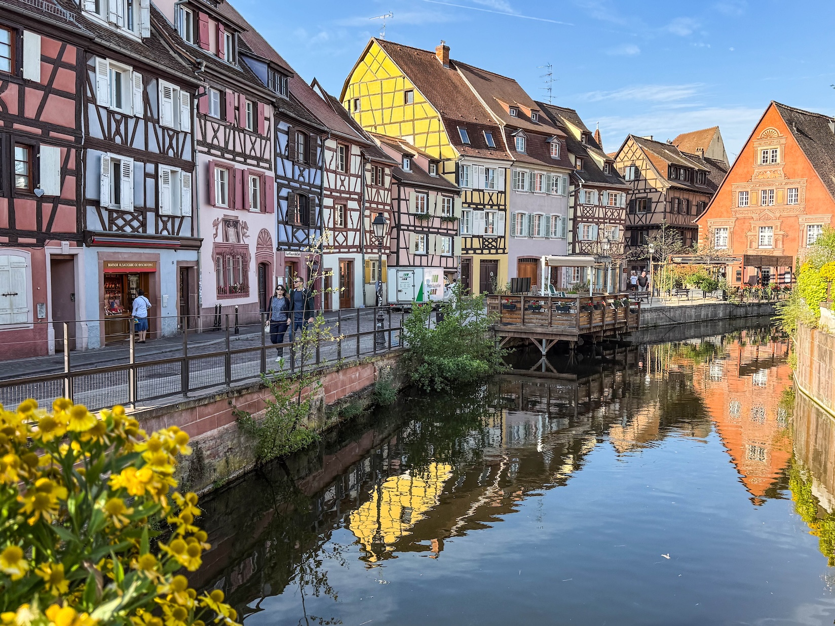 Kleurrijke vakwerkhuizen in Colmar