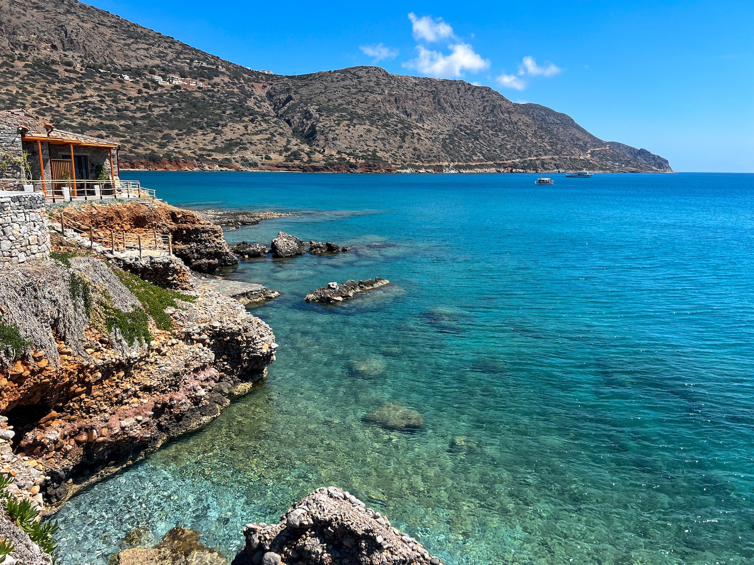 Uitzicht aan de kust in Kreta