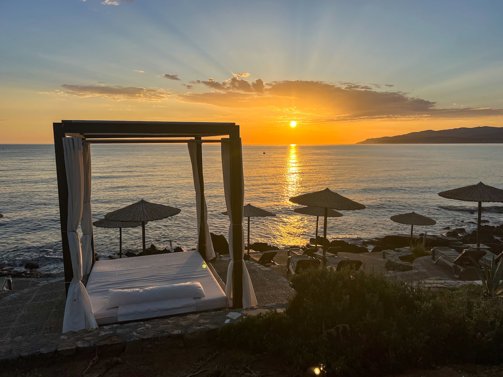 Zonsondergang op Kreta