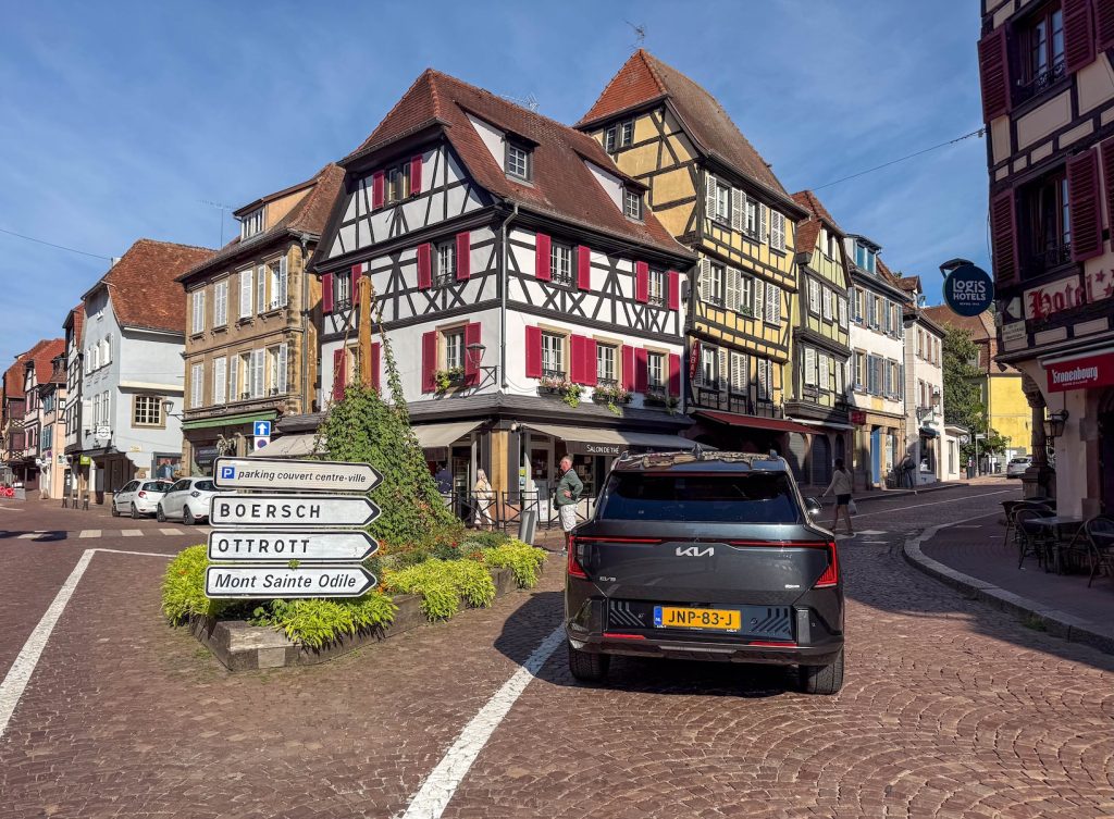 Vakwerkhuizen in Obernai in de Elzas