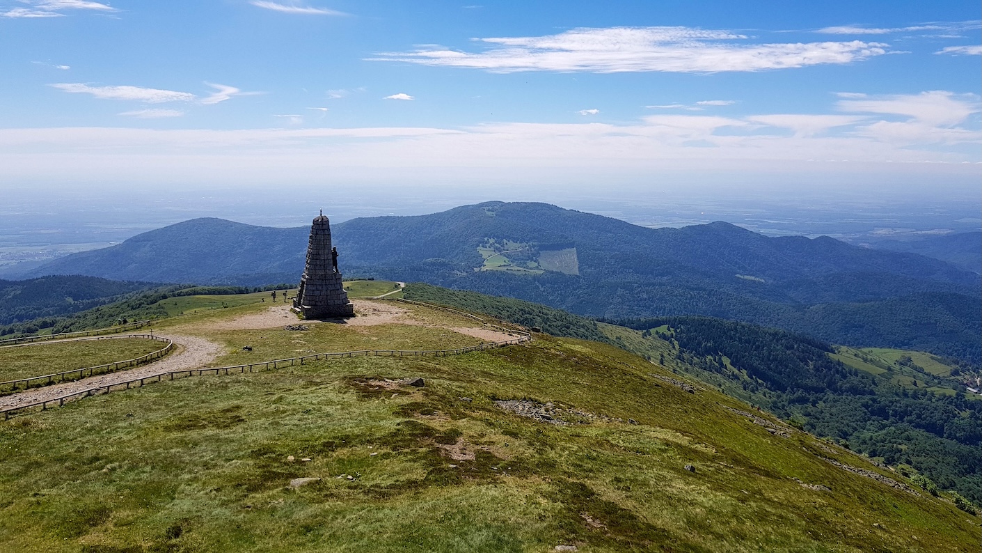 Uitzicht in de Vogezen in de zomer