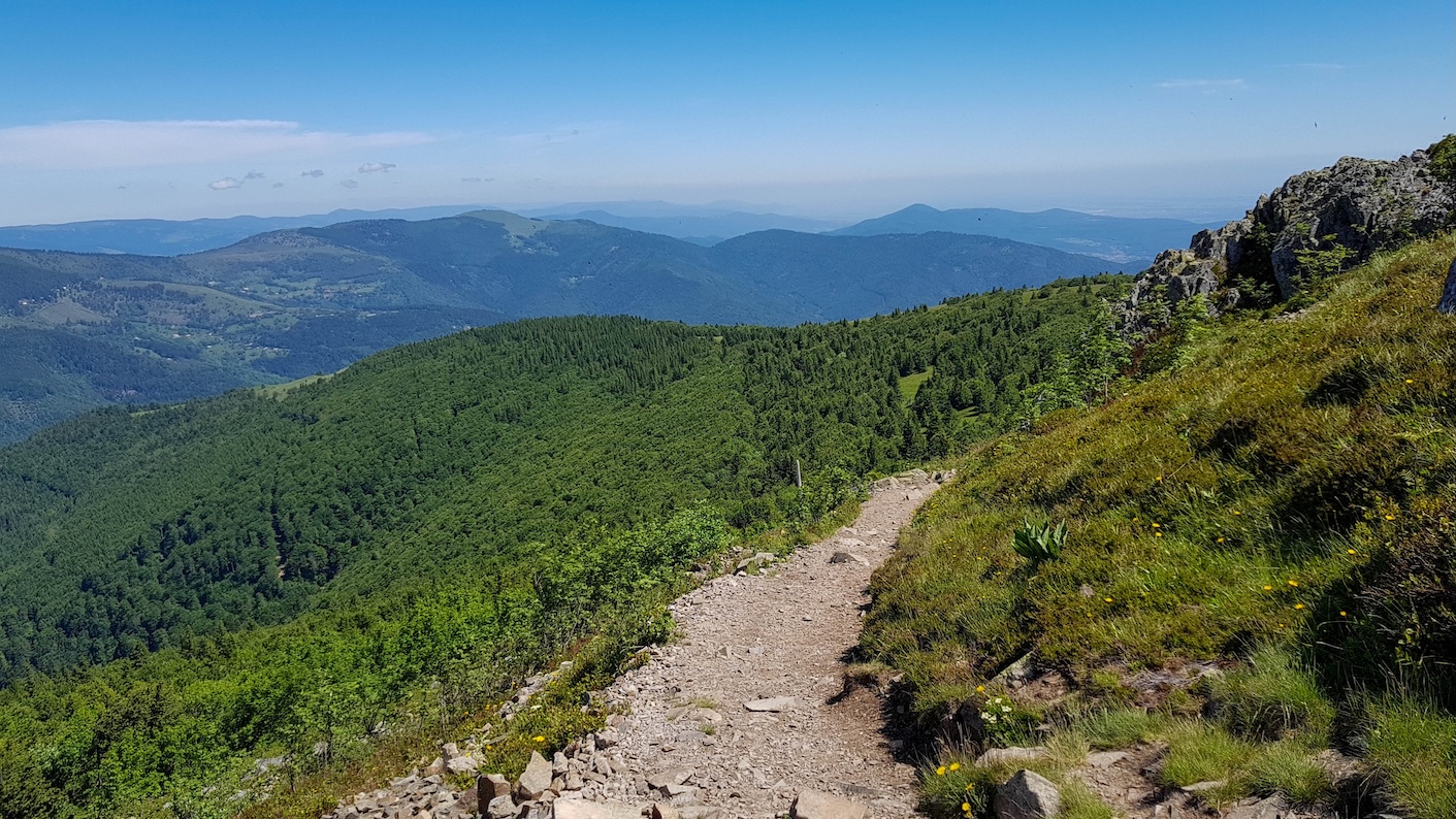 Uitzicht vanaf de top van de Grand Ballon