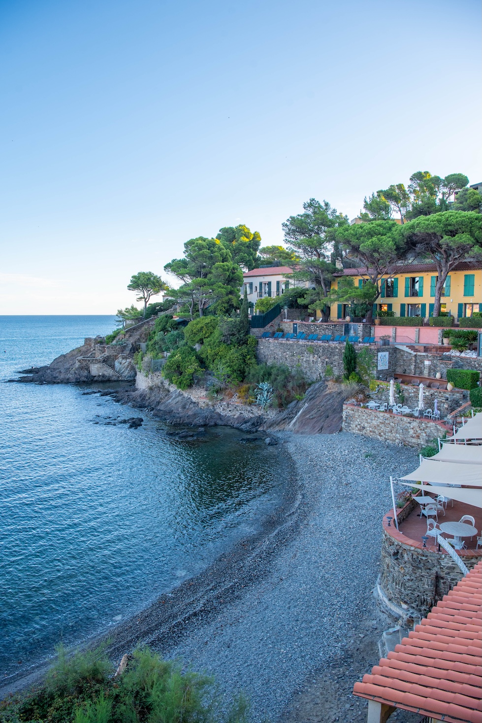 Zonsopkomst bij Le Relais des Trois Mas in Collioure