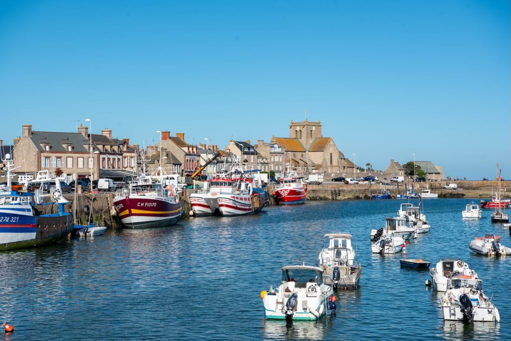 Vissershaven van Barfleur in Normandië