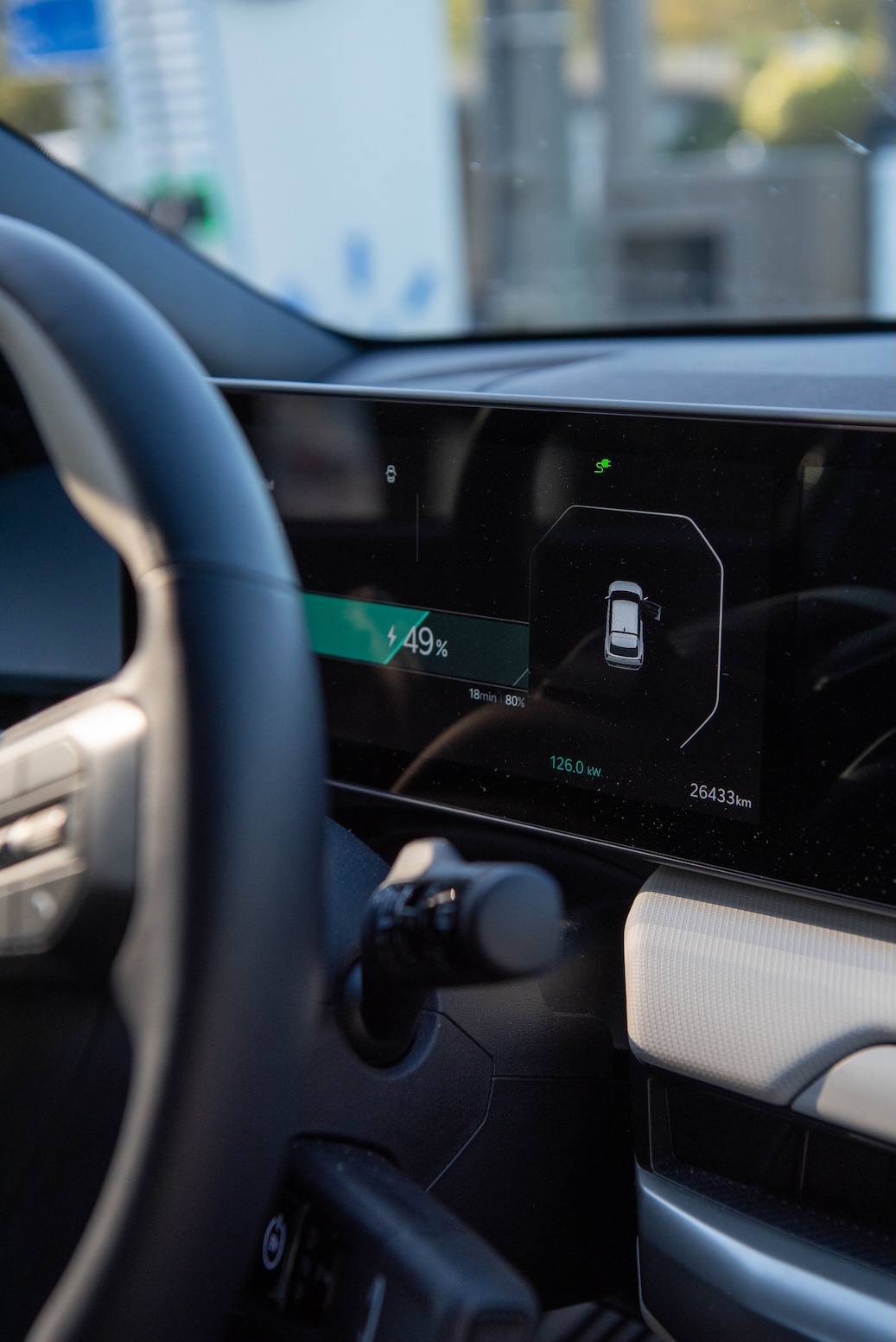 Dashboard van de Kia EV4