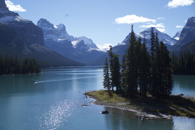 Spirit Island in Maligne Lake - Alberta