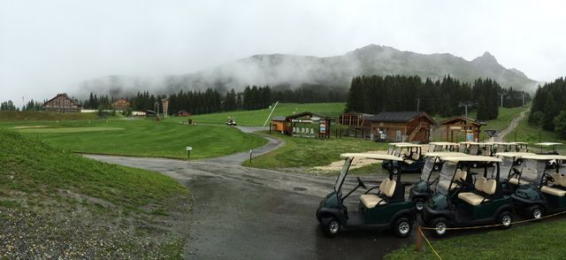 Golfclub Meribel op 1850 meter hoogte
