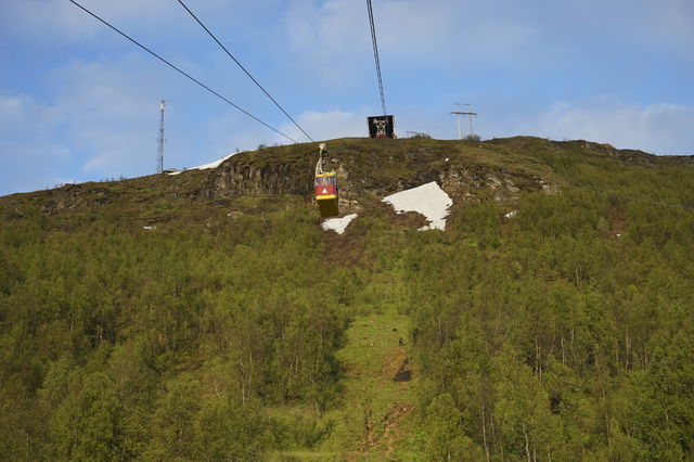 Uitzicht vanuit de kabelbaan