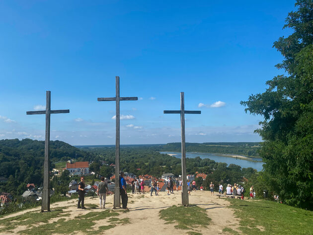 Toeristische trekpleister: de 3 kruizen in Kazimierz Dolny