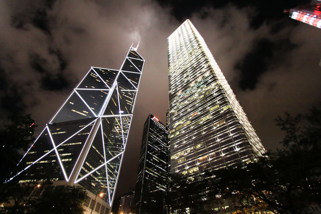 Bank of China Tower by night (fotocredit: Flickr <a href=\