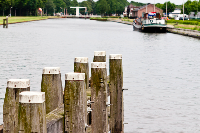 Een laag f-getal: de voorgrond is scherp, de achtergrond is onscherp
