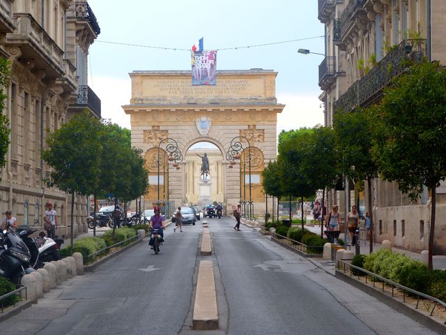 De levendige stad Montpellier...