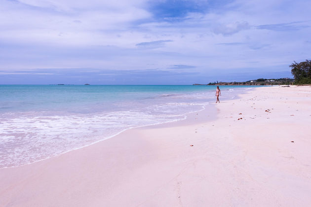 Fort James Beach helemaal voor ons alleen.